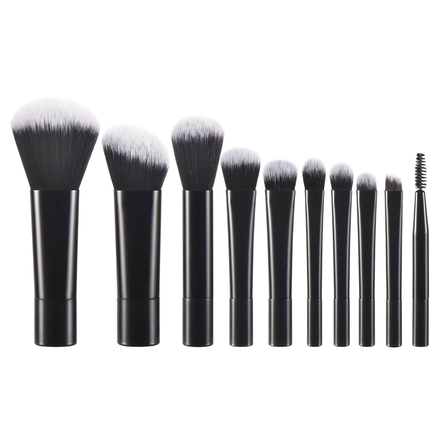 10 color Mini makeup brush Travel portable Makeup Tool Makeup Puff - Palm Brush Professional Makeup tool set Christmas gift