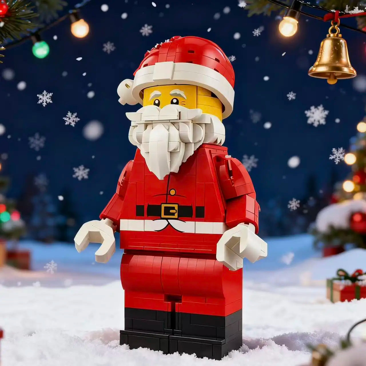 Christmas Up-Scaled Santa Claus Man Fit 40820 761pcs Building Blocks Birthday Fun Holiday Home Decor Christmas Gifts
