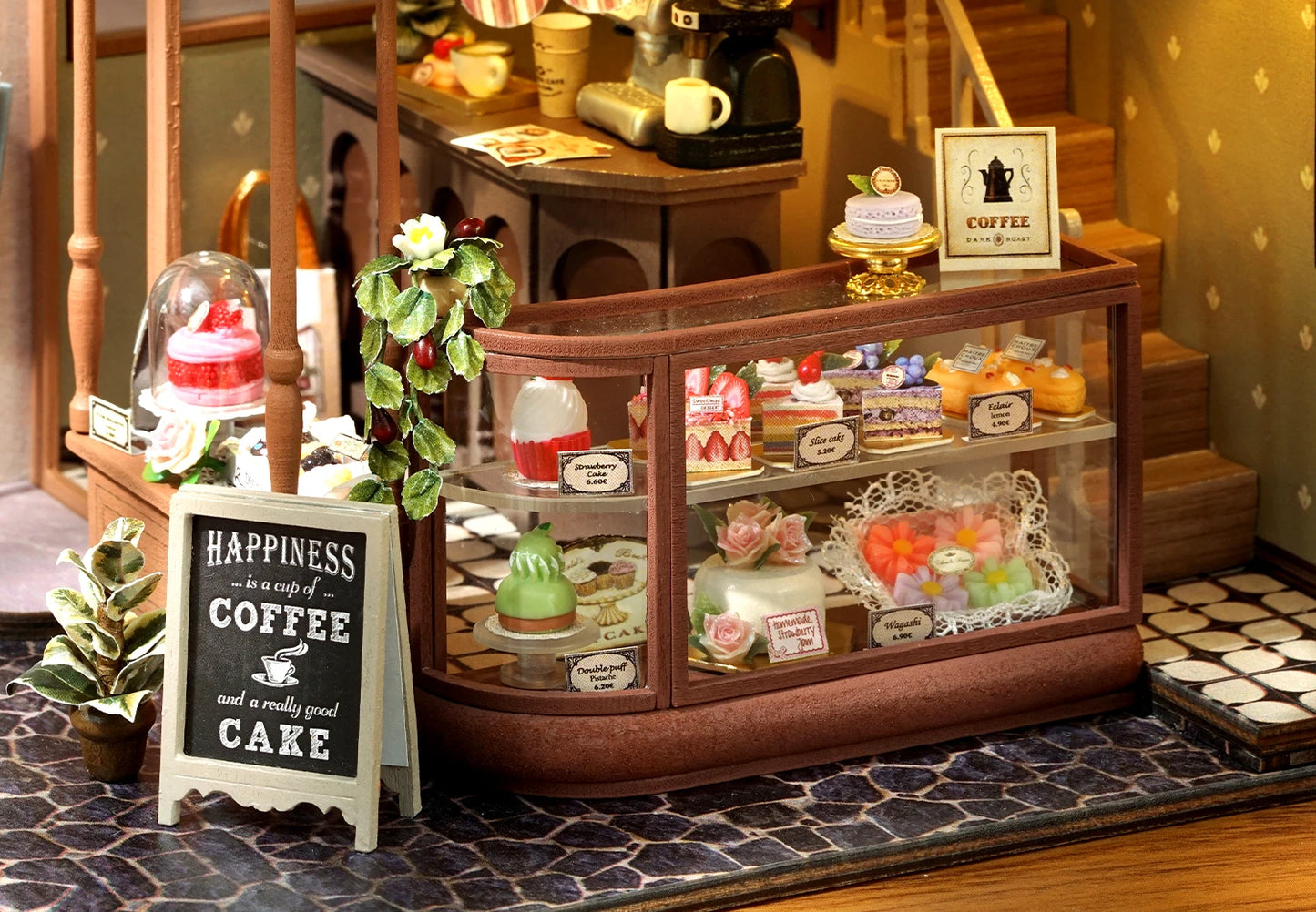 Handmade Wooden Miniature Doll House Kit 3D Puzzle Assembled Building Model Kit With LED Light DollHouses Toy For Christmas Gift