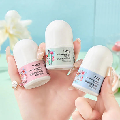 Romantic Fragrance Body Solid Perfume,Roll-on Antiperspirant Lotion,Woody,Floral Fruity Notes,Whole Body Fresh Lasting Fragrance