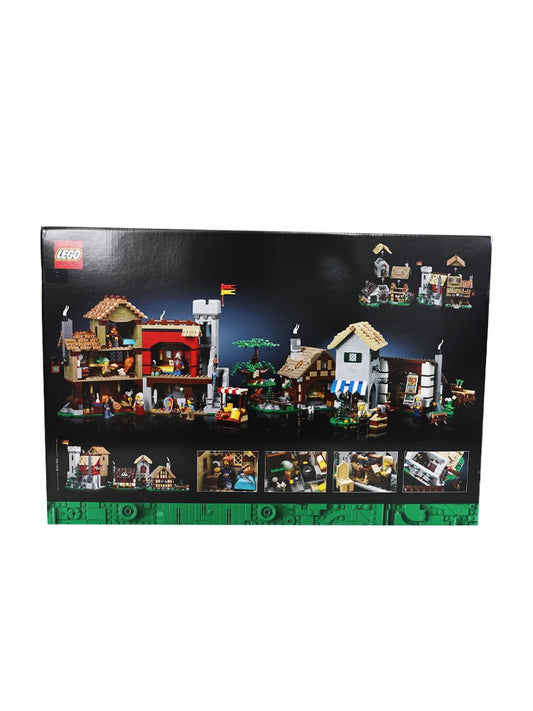 LEGO 10332 Medieval Town Square Icon Series Puzzle Blocks Children's Toy Gift, Compatible with Icons Building Set