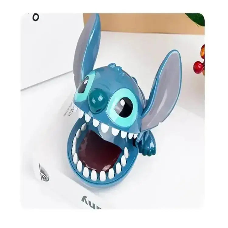 Stitch Biting Finger Prank Toy Funny Interactive Game Cute Stress Relief Desk Decor for Kids Adults Halloween Trick