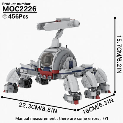 EtherealBe STEM gift for kids Building Kit with 456 pieces, featuring a robotic explorer design