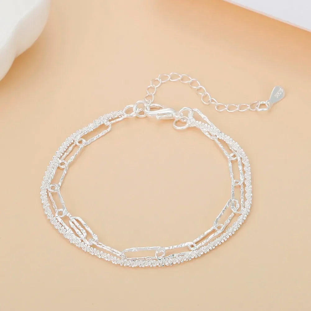 925 Sterling Silver Romantic Bracelet Necklaces For Women Fashion Designer Party Wedding Accessories Jewelry Sets Christmas Gift