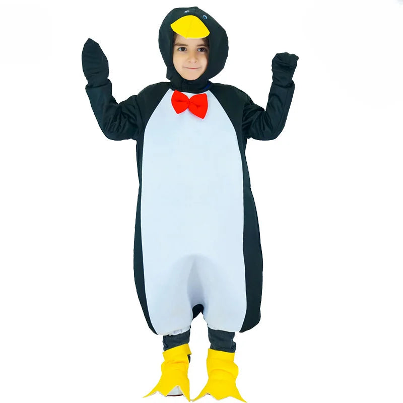 Children's Penguin Set Costume Halloween Makeup Ball Cosplay Stage Role Playing Performance Costume  Halloween Costume