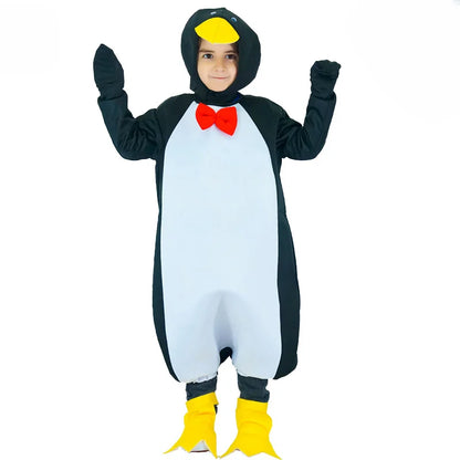 Children's Penguin Set Costume Halloween Makeup Ball Cosplay Stage Role Playing Performance Costume  Halloween Costume
