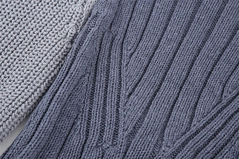 Fashionable Backless Knot Design Knitted Top Women's Autumn Wear Versatile Street Style round Neck Long Sleeve Polyester
