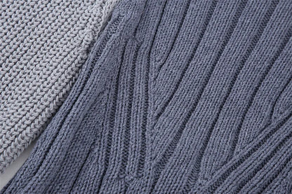 Fashionable Backless Knot Design Knitted Top Women's Autumn Wear Versatile Street Style round Neck Long Sleeve Polyester