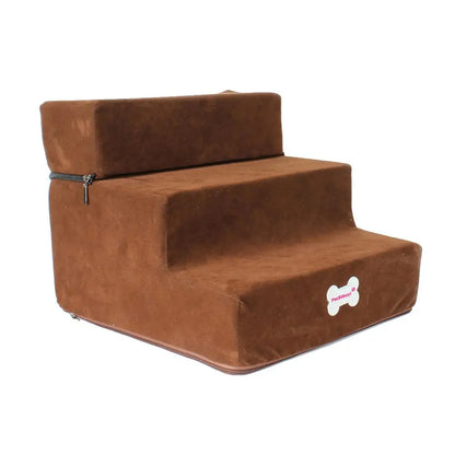 30cm High Detachable Dog Steps Pet Dog Stairs Step Cat Stairs 2 Story Staircase Assembly Removable Wash Stairs Ladder Dog Stairs