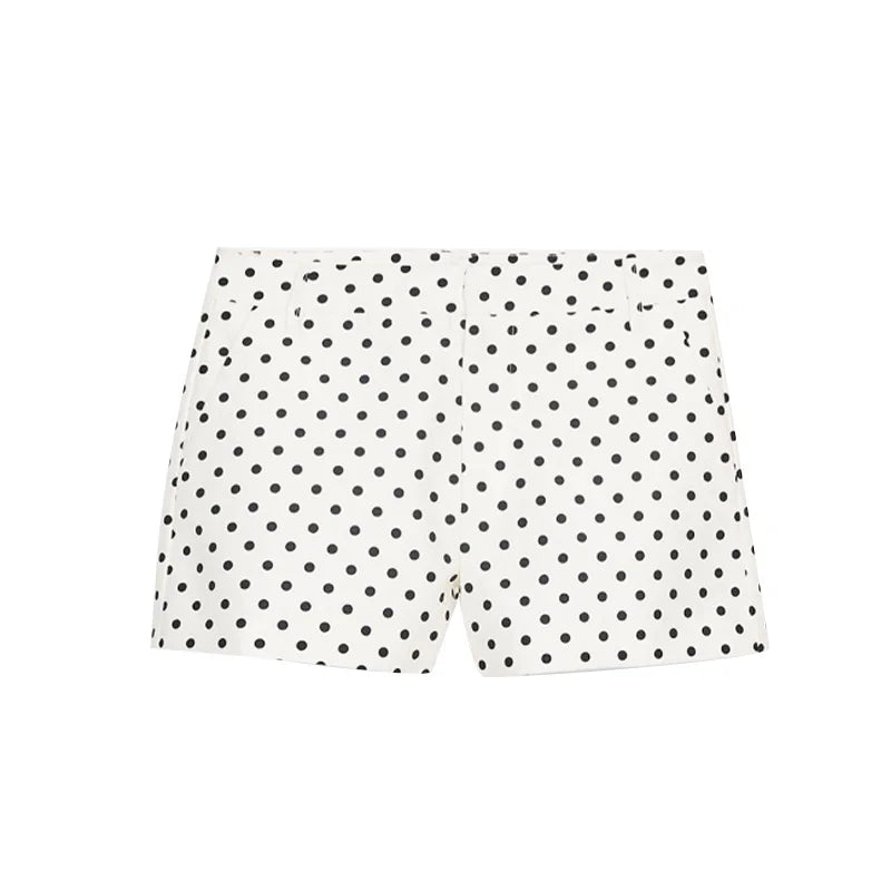 EtherealBe casual chic polka dot matching set - Tailored Crop