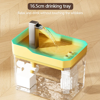 Cat Water Fountain with Quiet Pump Dog Water Dispenser USB Anti-Dry Burning Cat Drinker Cat Fountain for Cats Indoor
