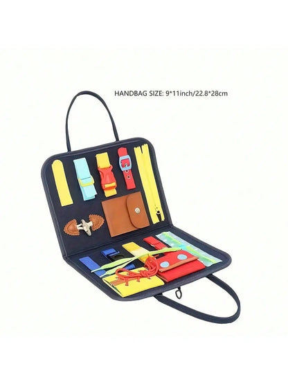 Busy Board Montessori Toys Gifts, Sensory Toys,Educational Travel Toys, Preschool Activities for Learning Fine Motor Skills