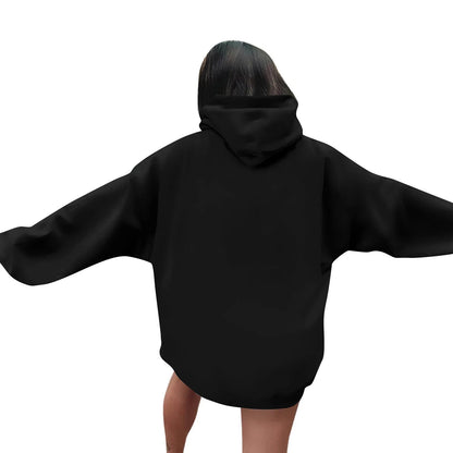 Women Halloween Printed Hoodie Casual Long Sleeve Sweatshirt Fashion Oversize Pullover Cozy Winter Streetwear Chic Loungewear