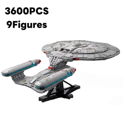 3600Pcs New Version Star Trek USS Enterprise NCC-1701-D Large Building Blocks Set Model Display Gift for Adults & Kids