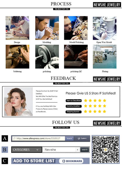 Newshe 925 Sterling Silver Black Blue White 5A Grade Cubic Zircon Wedding Ring Enhancer for Women Twist Rope Design Fine Jewelry