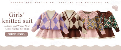 New girl baby sweater knitted dress  children warm Sweater dress for girls infant casual pure color Pleated princess dress