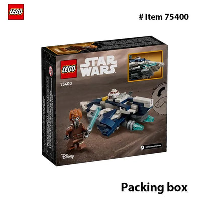 LEGO 75400 Star Wars Plo Koon’s Jedi Starfighter Microfighter Kids Toy Clone Wars Playset and Room Decor for BoysandGirls 89 PCS