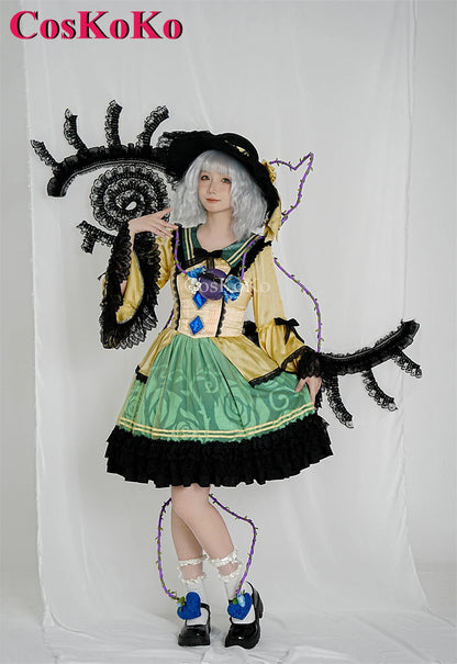CosKoKo Komeiji Koishi Cosplay Touhou Project Costume Elegant Gorgeous Sweet Formal Dress Halloween Party Role Play Clothing New