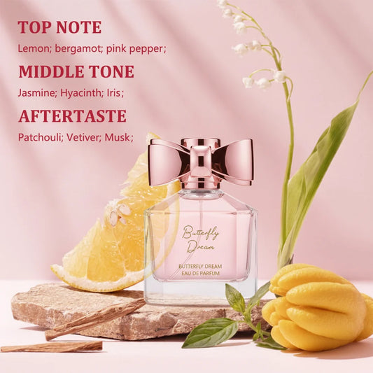 MINISO BUTTERFLY DREAM Women Perfume Original Luxury Floral Eau De Parfum Designer Fragrance For Woman Body Spray 50ML