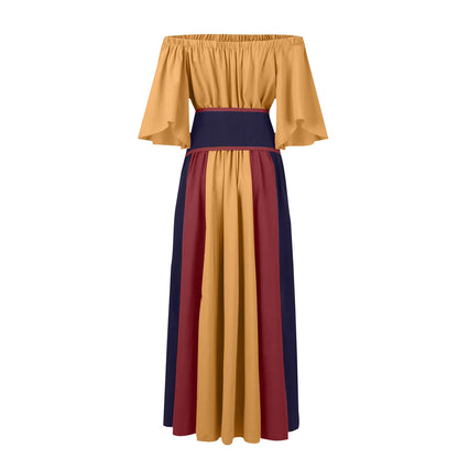 New Medieval Costume for Women Halloween Corset Gothic Renaissance Dress Plus Size Flare Sleeve Ball Gown Cosplay Clothes