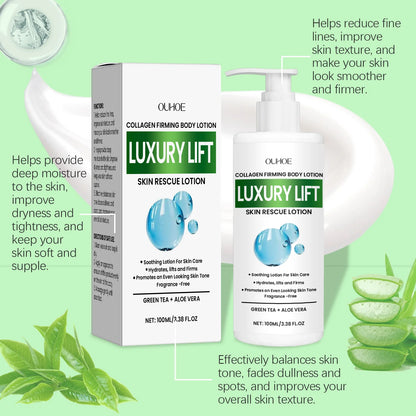 OUHOE Collagen Firming Body Lotion - Reduce Fine Lines, Balance Skin Tone, Deep Moisturize, Non - greasy