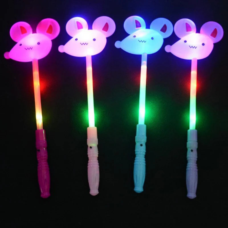 Glowing Magic Wand Flash Fairy Wand Children Kids Christmas Party Stalls Toys Halloween Small Gifts for Party Festival Bulk