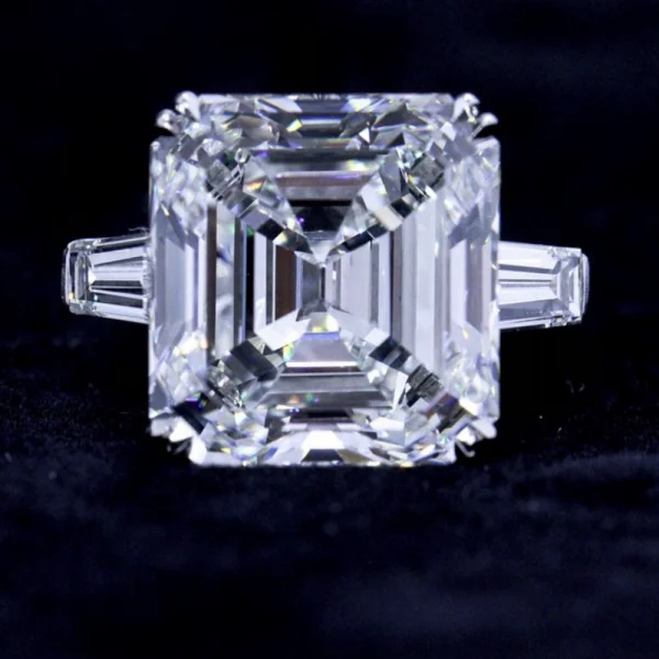Original 100% 925 Sterling Silver Wedding Engagement Cocktail Women Luxury Drop Cuts Simulated Diamond Rings Fine Jewelry Gift