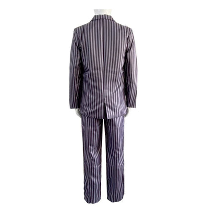Gomez Addams Cosplay Anime Morticia Costume Dress Halloween Carnival Outfit Adult Kid Coat Shirt Pant Tie Suit Party Uniform