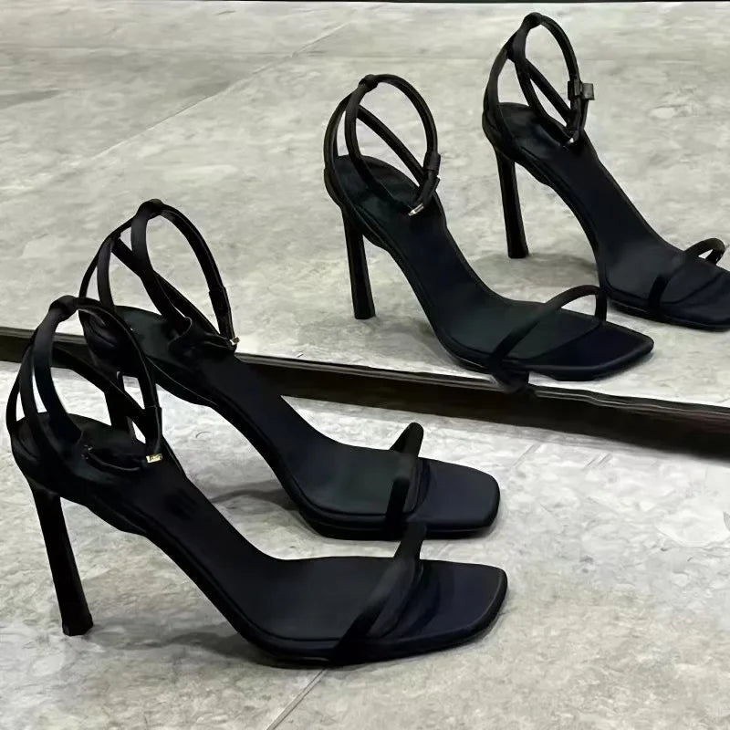 Women's Sandals Summer High Heel 2025 Fashion Elegant High Heel Shoe Open Toe Banquet Shoe Women Shoe Zapatos
