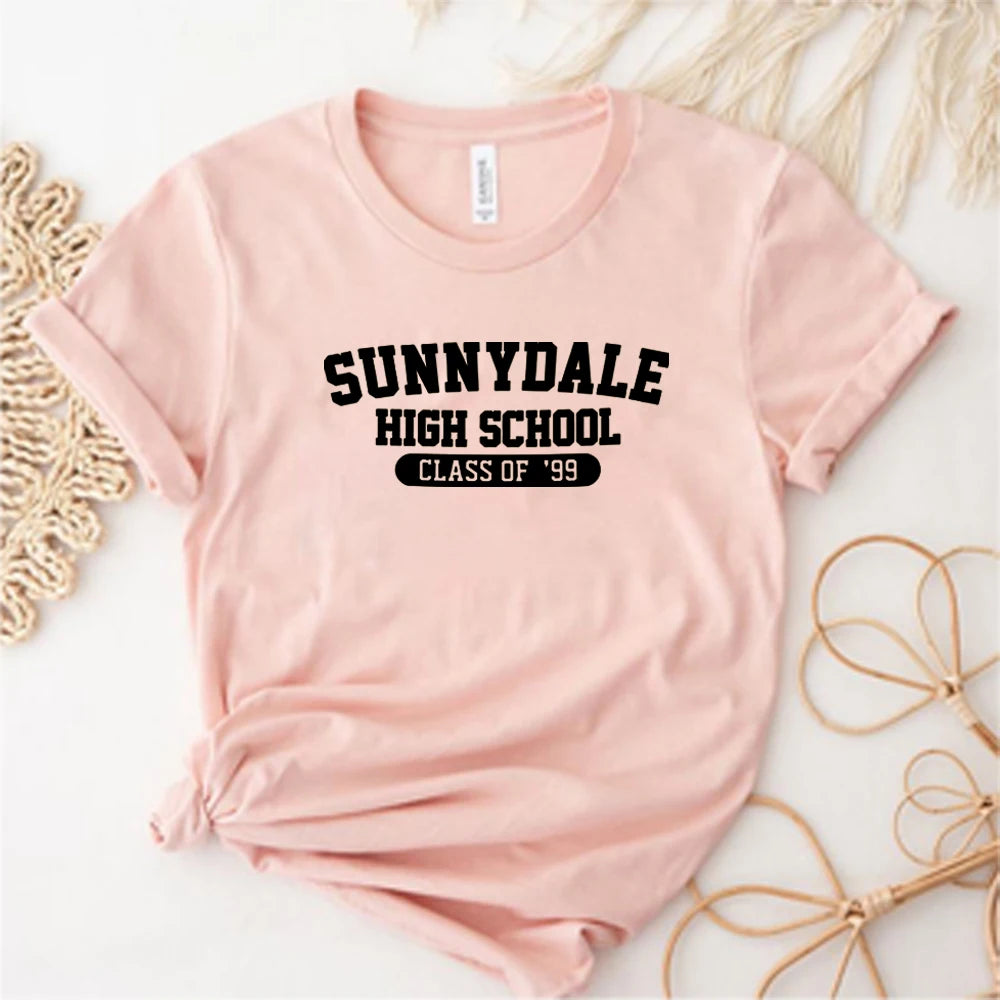 Sunnydale High School Class of '99 T Shirt Buffy The Vampire Slayer Shirt Aesthetic Sunnydale Tee Unisex Short Sleeve Tops