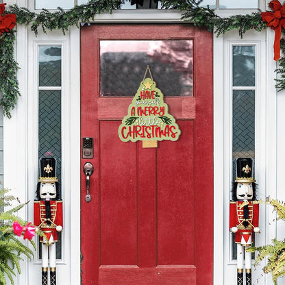 Christmas - themed Wooden Sign with "Have Yourself a Merry Little Christmas"