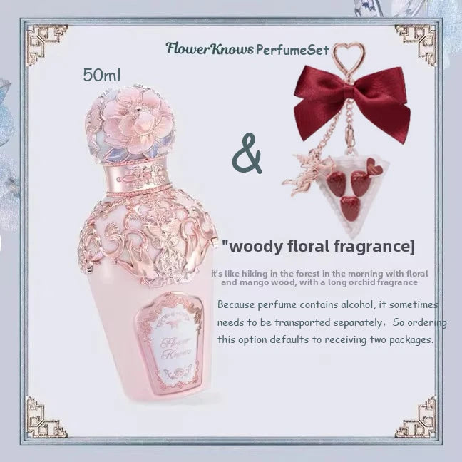 Flowerknows Eau de Parfum The Strawberry Cupid Perfume 1.7 oz / 50ml Lasting Women's Floral Gourmand Perfume for Women for Gifts