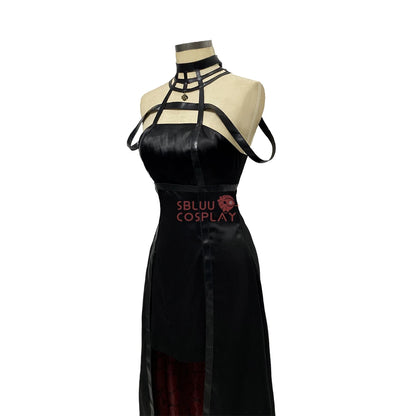SBluuCosplay Yor Cosplay Anime Women Gothic Dress Forger Costume Black Dress Halloween Party Outfit for Women