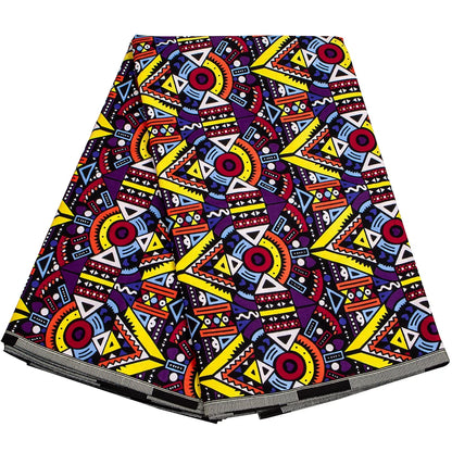 Africa Ankara Prints Ghana Kente Fabric Guaranteed Real Wax 100% Cotton High Quality African Sewing Pagne For Party Dress 6yards