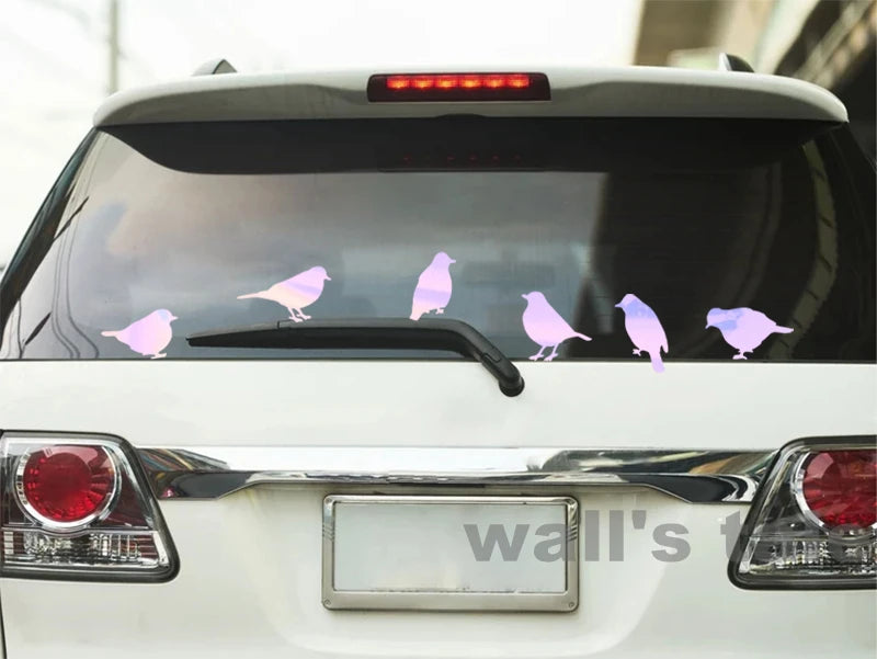 Birds Vinyl Wall Sticker Modern Home Decoration, DIY Creative Bird Decal For Car Window Laptop Decor