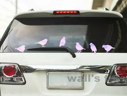 Birds Vinyl Wall Sticker Modern Home Decoration, DIY Creative Bird Decal For Car Window Laptop Decor