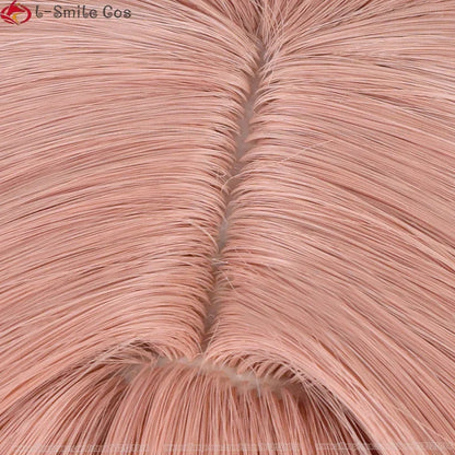 85cm Rapi Cosplay Wig Nikke Rapi Wig Cosplay Pink Orange Brown Heat Resistant Synthetic Hair Halloween Anime Wigs +Wig Cap