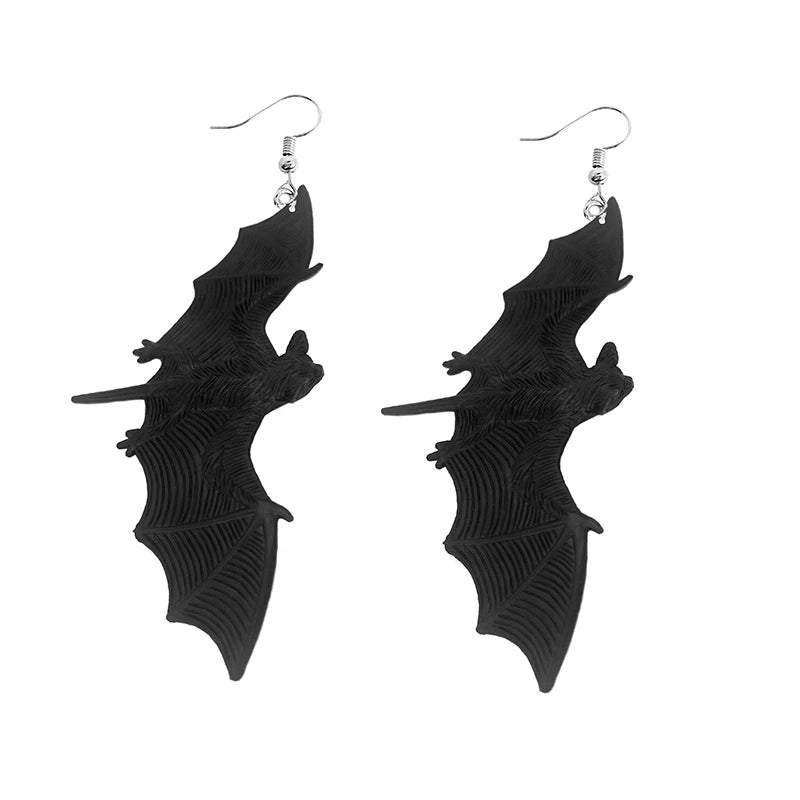 Black Bat Halloween Earrings for Women, Perfect for Spooky Celebrations and Parties
