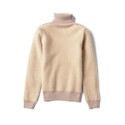 Sweater For Women Winter Thicken Turtleneck Slim Knit Pullover New Warm Plush Velvet Lined Knitwear Jumper Tops Casual Poleras