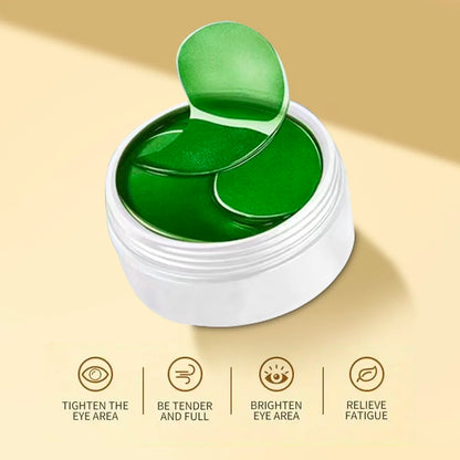 Seaweed EYE Mask 60PCS – Hyaluronic Acid Collagen Patches for Dark Circles,Puffiness, Natural,Non-Irritating,Certified Skincare