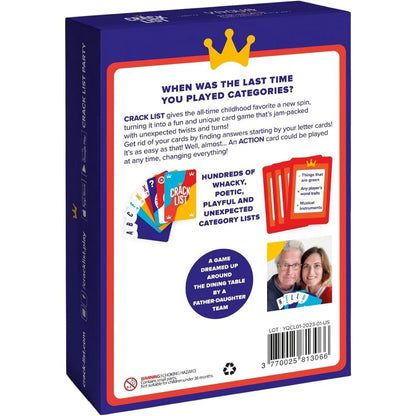 Crack List The Crack You Up Categories Card Game Teens and Adults Family Board Games Best Family Card Game