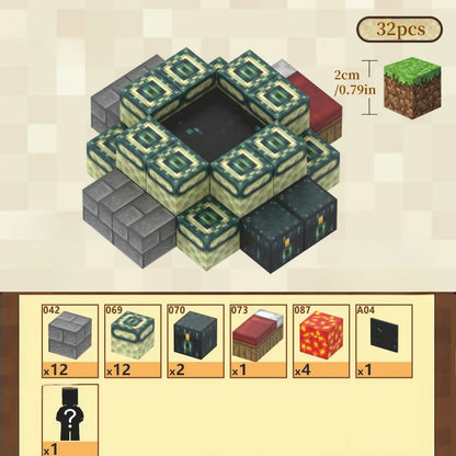 Creative Magnetic Building Block Bricks My World Famous Scene Architectural Set DIY Model Kids Toy Christmas Gifts for Boy Girls