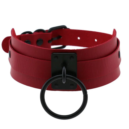 Punk Black O-Round Metal Leather Choker Collar Goth Fashion Necklaces 2025 Women Girls Rock Harajuku Emo Gothic Jewelry