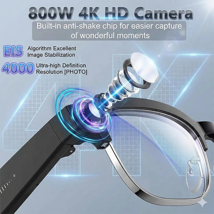 2026 New Upgrade Smart Glasses With Camera Video Recording AI Photo Recognition Bluetooth Call Translation Voice Sunglasses Men