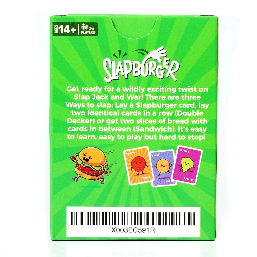 Slapburger Card Game Fun Family Games for Game Night Playing Card Games Families Party Gifts 2-6 Players