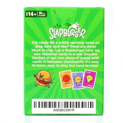 Slapburger Card Game Fun Family Games for Game Night Playing Card Games Families Party Gifts 2-6 Players