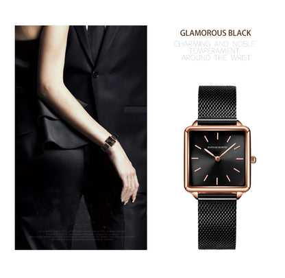 Simple Design Stainless Steel Strap Quartz Machine Core 3ATM Waterproof Wrist Watch Multifunctional Dropshipping Women's Watches