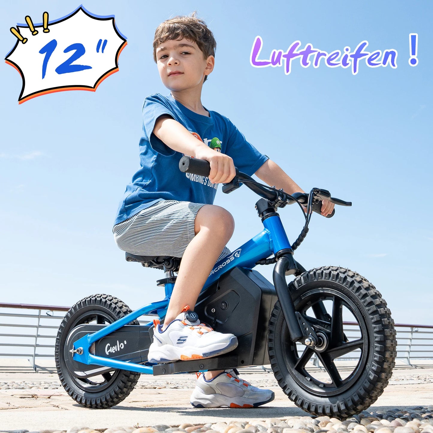 EVERCROSS Electric Balance Bike for Kids,100W Toddler Bike with12"Tires,24V4AH Electric Motorcycle,Gift Bike for 3+Boys Girls,UL