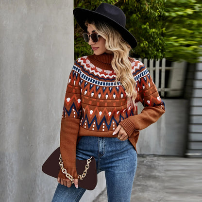 Women’s Casual Leopard Print Knitted Pullover Sweaters Long Sleeve Crew Neck Tops Friends Hoodie Mens Pullover Sweater Hoodie