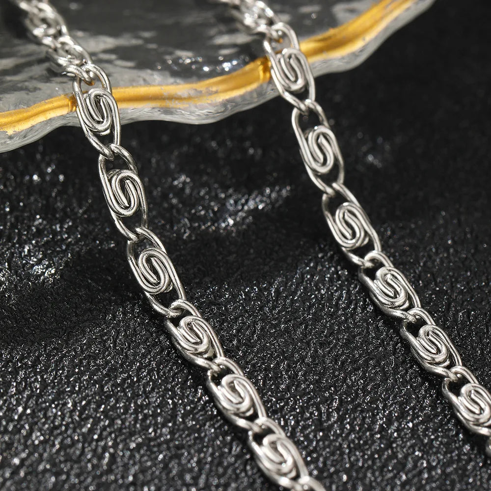 FTCY Stainless Steel Chain Bracelet for Women Gold Color Lightweight Luxury Women's Bracelet Foot Ankle Jewelry Accessories